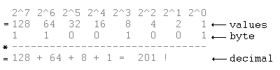 converting decimal numbers to binary